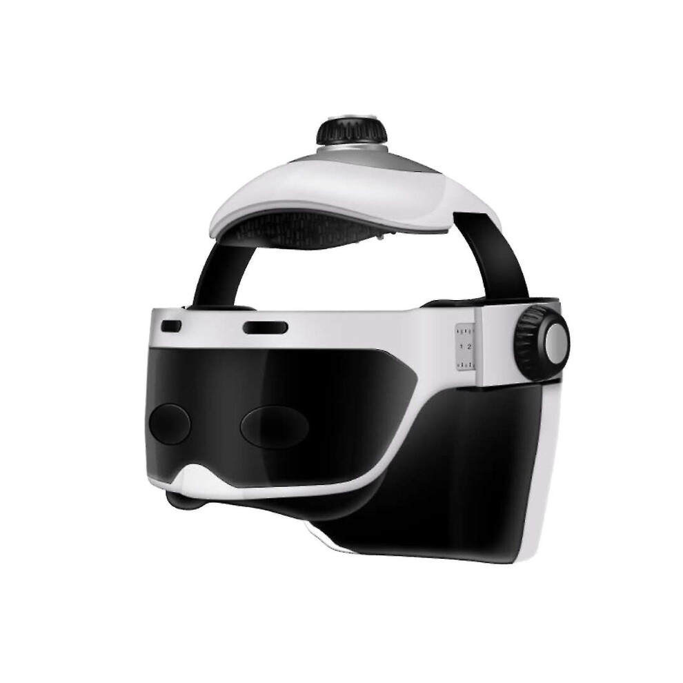 Electric Head Massager, Eye Neck Massage Helmet With Heat, Kneading, Air Compression, Scratcher Suitable For Headache, Stress Relief, Deep Sleeping