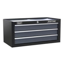 Sealey American PRO&reg; Mid-Box Tool Chest 3 Drawer - Black/Grey AP3503TB