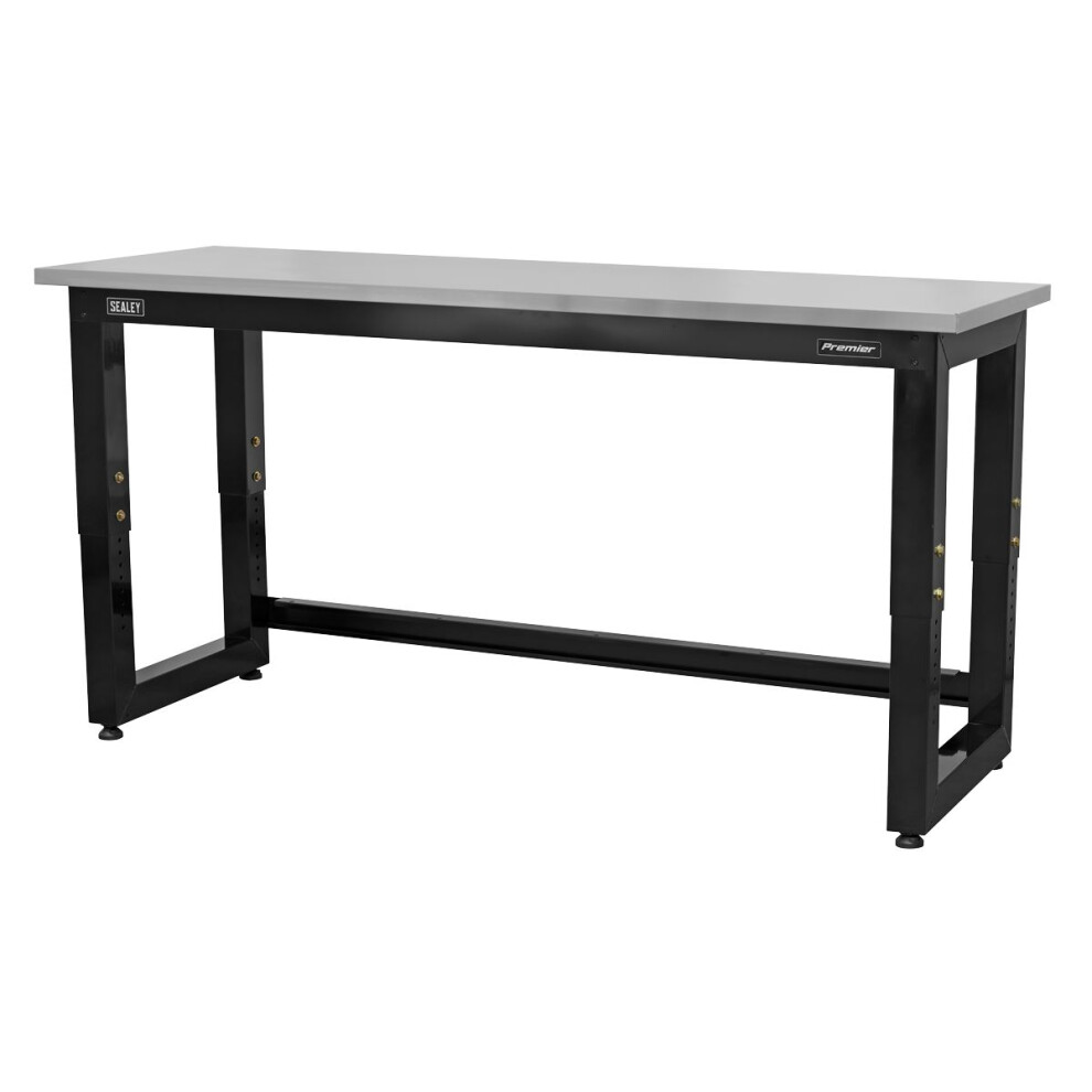 Sealey Premier™ Heavy-Duty Steel Adjustable Workbench with Stainless Steel Worktop 1830mm APMS23
