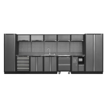 Sealey Superline PRO® Storage System with Stainless Worktop 4.9m APMSSTACK17SS