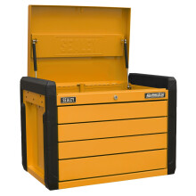 Sealey Superline PRO® Push-to-Open Topchest 4-Drawer - Orange APPD4O