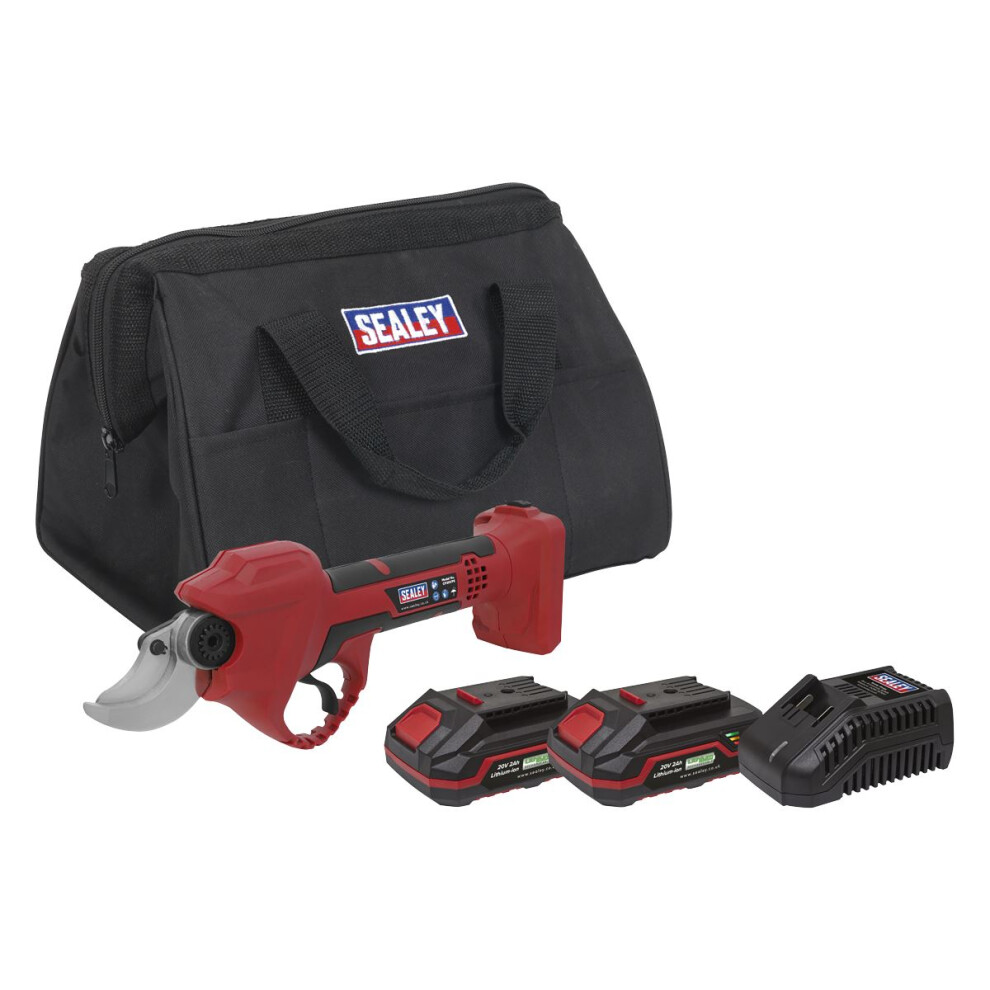 Sealey Sv20 Series Cordless Pruning Shears Kit 20V 2Ah - 2 Batteries Cp20vpskit