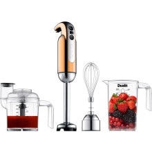 Dualit 88911 700W Hand Blender - Stainless Steel Blade, Tritan Jug, Chopper Bowl & Whisk - Copper