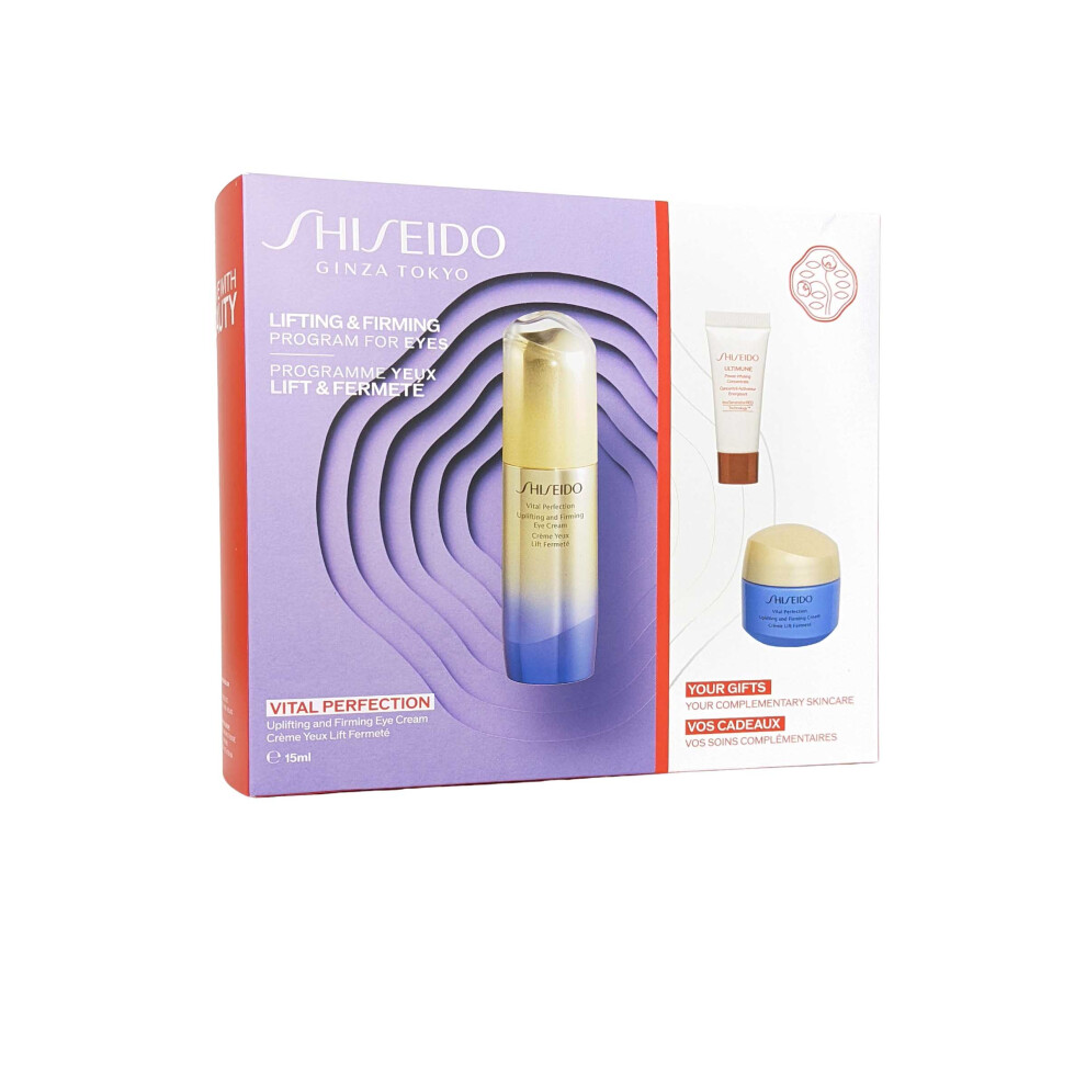 Vital Perfection Shiseido Uplifting and Firming Eye Cream 15ml + 2 Mini Skincare items