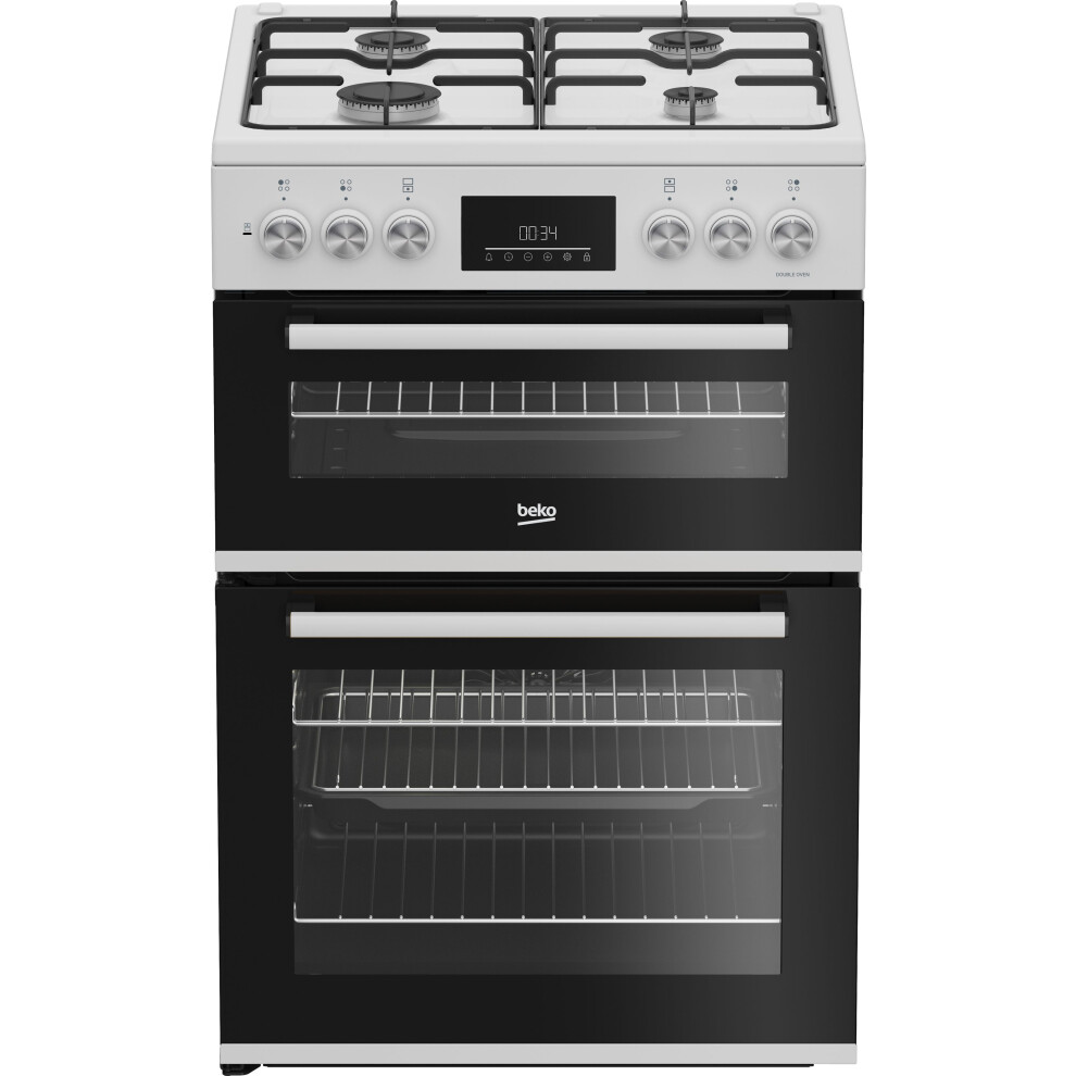 Beko Fdd6231w 60Cm Double Oven Dual Fuel Cooker