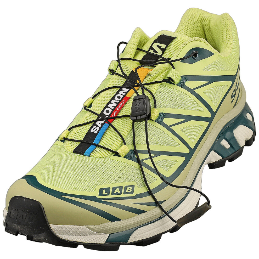 (10) Salomon Xt-6 Mens Fashion Trainers in Lime Green