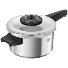 Kuhn Rikon Pressure Cooker Duromatic Neo 3.5L/20cm Food Steamer with Long Handle. Multi Cooker Hotpot with Auto Lock Lid. Stainless Steel Pot. Insta