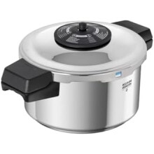 Kuhn Rikon Pressure Cooker Duromatic Neo 3.5L/20cm Food Steamer with Side Grips. Multi Cooker Hotpot with Auto Lock Lid. Stainless Steel Pot. Instan