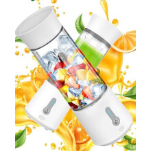 Portable Blender, Smoothie Blender, USB Rechargeable 4000mAh Mini Shakes Blender, 500ml BPA Free Traveling Fruit Veggie Baby Food Juicer Cup, 6 Blad