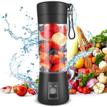 Portable Blender, Personal Blender USB Rechargeable, Mini Blender for Shakes and Smoothies, Strong Cutting Power with 6 Blades, 380Ml Traveling Frui