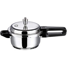 Vinod Stainless steel Sandwich Bottom Pressure Cooker Regular (Outside Fitting Lid) - Capacity: 3LTR