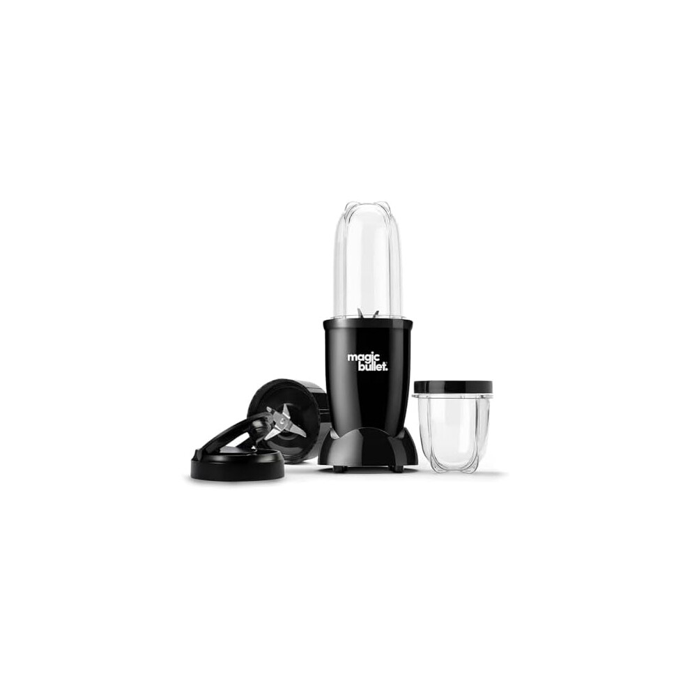 magic bullet Blender 7pc Set in Black - Powerful 10,000 RPM - Sleek, Compact & Portable - Great for Smoothies, Juices, Protein Shakes, Milkshakes, S