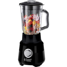 Russell Hobbs Jug Blender [Smoothie Maker] Mixer for Juices & Baby Food (1.5L Glass Jar, 2 speeds & pulse settings, Stainless-steel blades, BPA-free