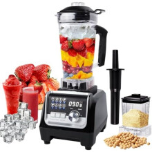 2000W Blender Smoothie Maker, 2L Commercial Smoothie Blender with 600ML Grinding Cup,Powerful Ice Crushing Bender, 90S Timer, 8 Preset Programs, Sta