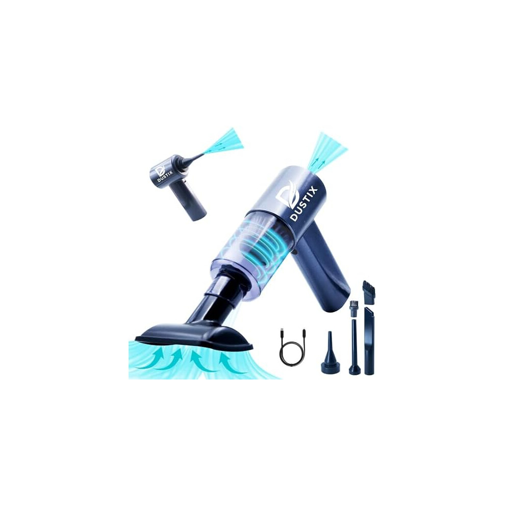 Dustix Handheld Car Vacuum Cleaner Cordless, Powerful 10000Pa Dual Gear Suction, Portable & Lightweight Mini Vacuum, Hepa Filter, 4000Mah, Car, Offi 717931463780