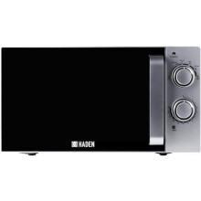 Haden 20L Microwave Oven - 700W Microwave with 6 Power Levels and 30-minute Timer - Family Friendly, Easy To Clean Interior Countertop Microwave - 2