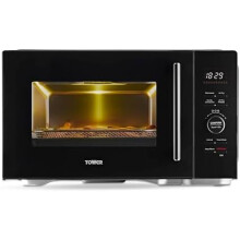 Tower T17133 AirWave Pro Oven 2-in-1 Microwave & Air Fryer with Digital Display Vortx Technology, Magnawave Technology, 20 Cooking Pre-sets, 26L, 90