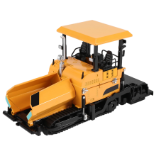 Camion per la costruzione di autostrade in lega pressofusa Paver Machine 1:40, giallo