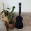 Guitarra de 6 cordas Basswood de 23 polegadas com 12 trastes para iniciantes (preta) 5