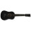 Guitarra de 6 cordas Basswood de 23 polegadas com 12 trastes para iniciantes (preta) 1