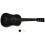 Guitarra de 6 cordas Basswood de 23 polegadas com 12 trastes para iniciantes (preta) 7