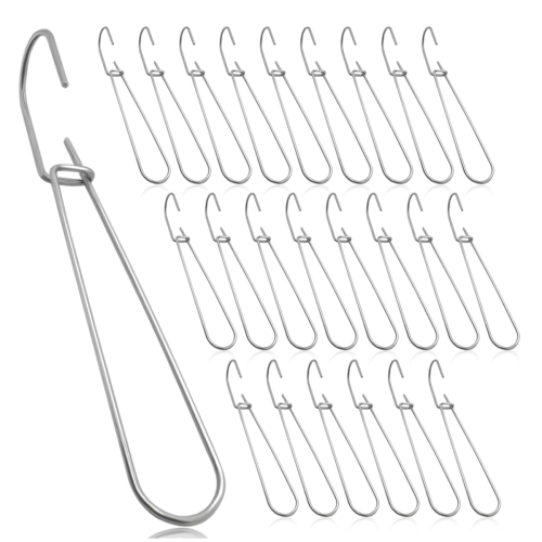24 peças de ganchos de padrão de 7,3 polegadas para costura, fabricação de cabides pendurados