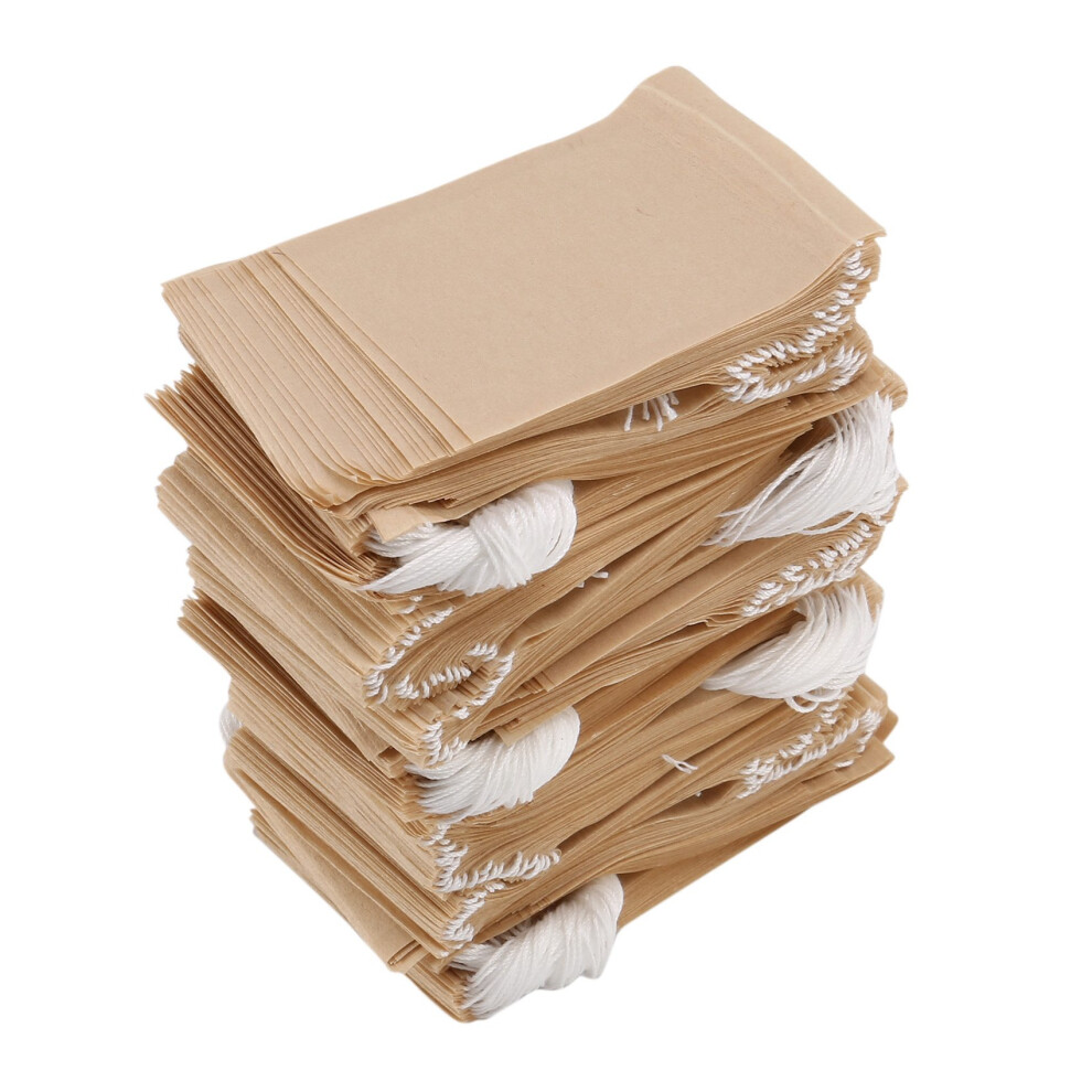 Confezione Da 500 Bustine Filtro Per Il Tè, Bustina Di Carta Monouso Per Il Tè Con Coulisse