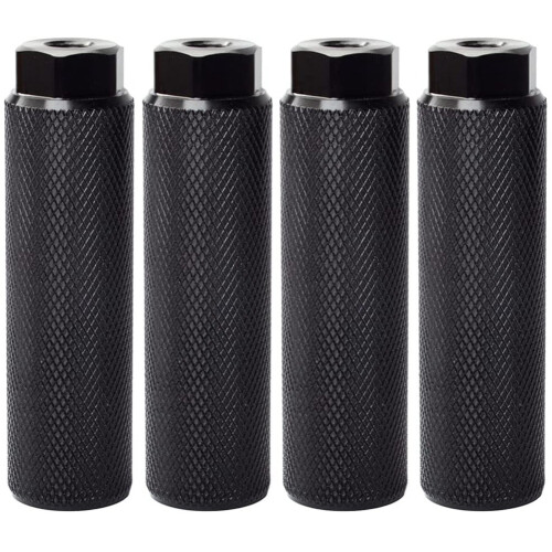 4Pcs Bike Pegs Anti-Skid Lead Foot para eixos traseiros de 3/8 polegadas
