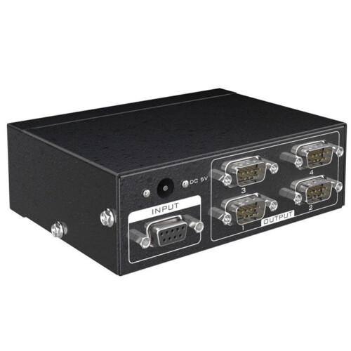 MT-RS104 Active Serial RS232 Splitter Bi-Direction Switcher - EU Plug