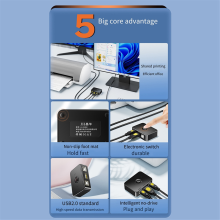 USB Printer Sharer-apparaat voor printer USB Splitter Printer delen