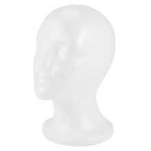 Vrouwelijke Foam Mannequin Model Hoed Pruik Display Stand Rack wit
