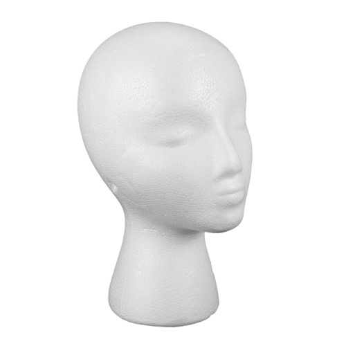 Foam Mannequin Wig Display White Foam 2