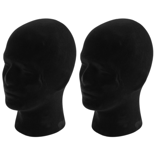 Zwarte schuim heren model mannequin dummy stand winkel display hoed 1