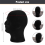 Zwarte schuim heren model mannequin dummy stand winkel display hoed 7