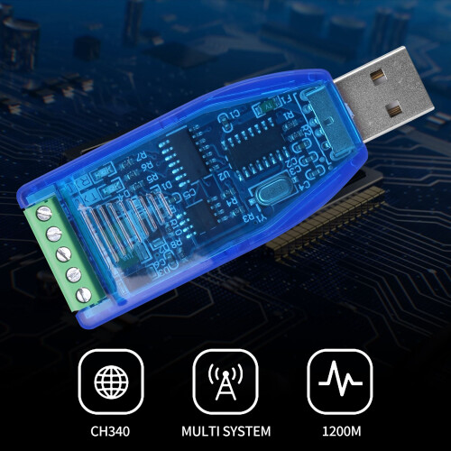Module de communication USB vers RS485 Convertisseur de ligne série bidirectionnel 2