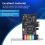 Placa de som PCIe 5.1, placa PCI Express Surround 3D Stereo Audio 6