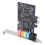 Placa de som PCIe 5.1, placa PCI Express Surround 3D Stereo Audio 1