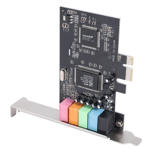 Placa de som PCIe 5.1, placa PCI Express Surround 3D Stereo Audio