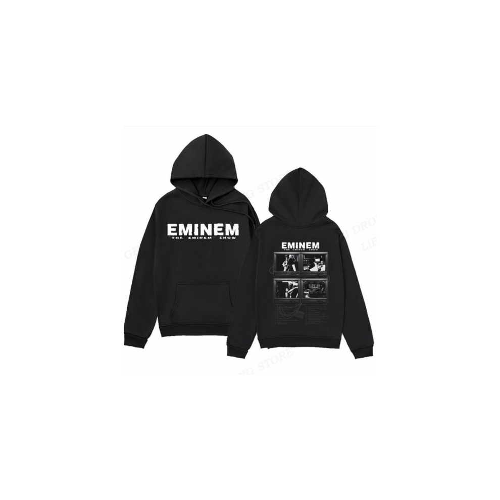 (Black, S) Uk Rapper Eminem Music Album Hoodies World Tour Gift For Fan Graphic Unisex