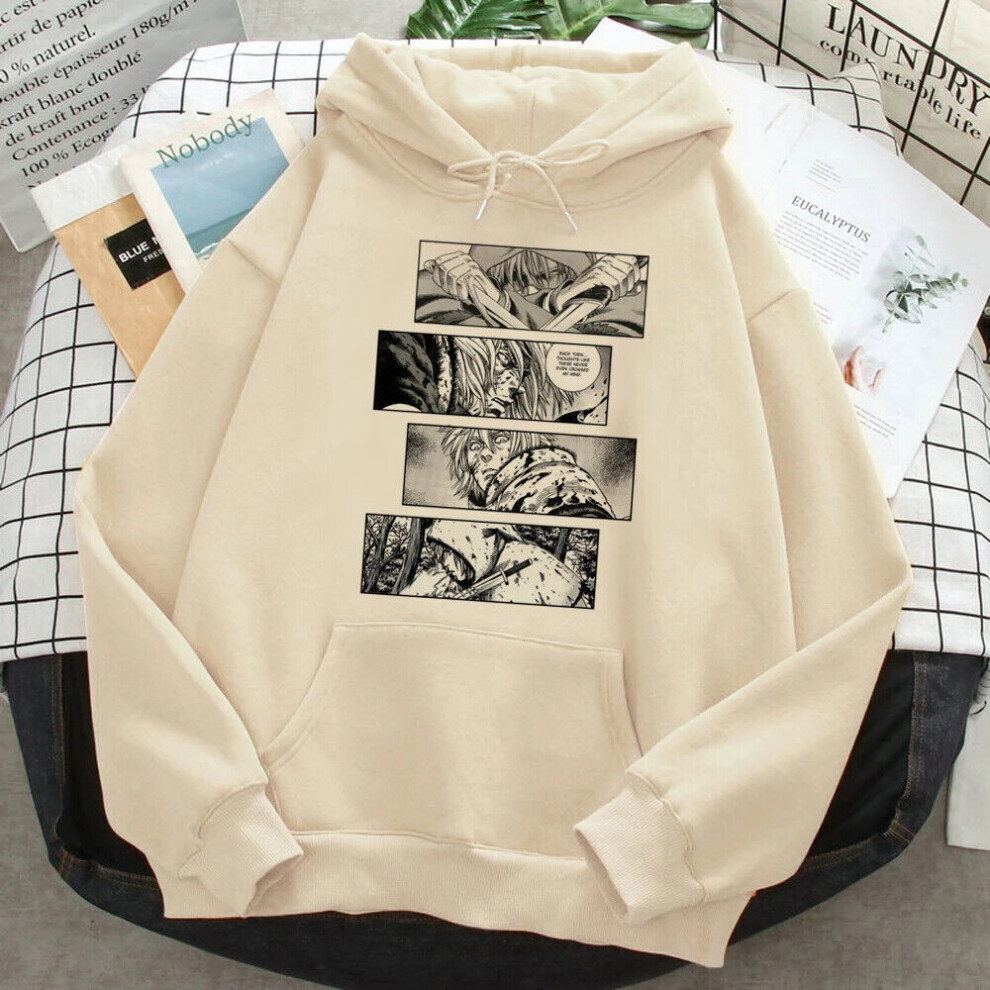 (L, 2) Vinland Saga Thorfinn Fans Hoodies Anime Men Women Sweatshirt Pullovers Top Gift