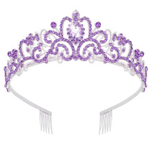Crowns for Women Elegant Crown with Combs Princess Crown Tiaras for Girls Women's Headbands Bridal Wedding Prom Birthday Party