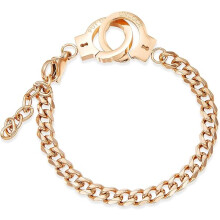 Handcuff Bracelet, Mini Handcuff Bracelet Stainless Steel Anklet Friendship Statement Cuban Hand Cuffs Ankle Bracelets for Women Men
