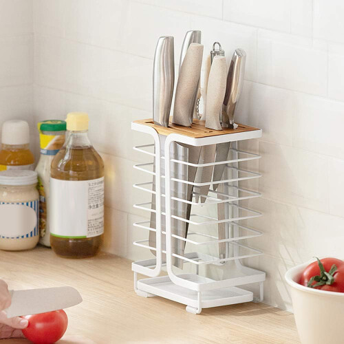 Knife Block Kitchen Knife Holder Storage Organizer 2