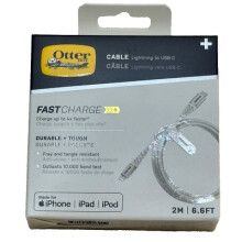 Otterbox MFI Certified Reinforced Braided 2 Meter Lightning To USB-C for iPhone