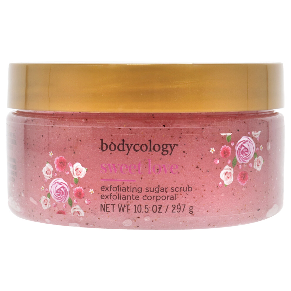 Bodycology Exfoliating Sugar Scrub - Sweet Love By For Women - 10.5 Oz Scrub