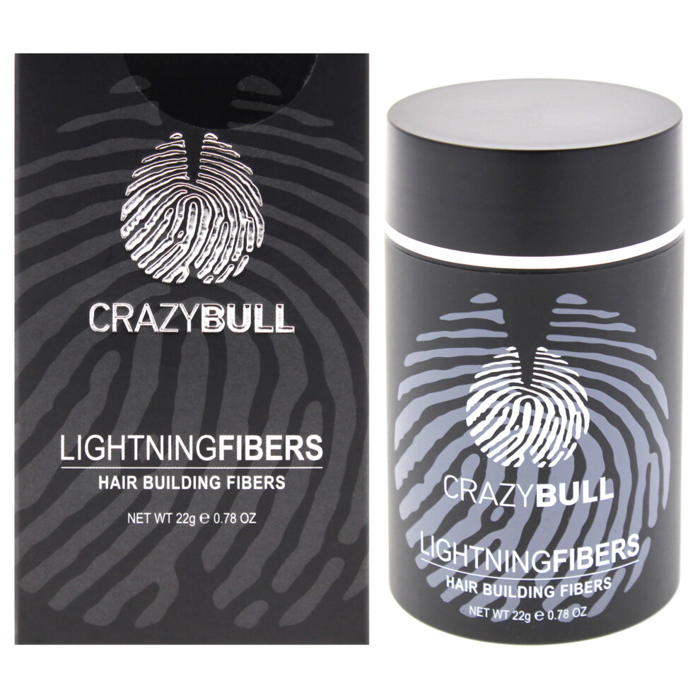 Crazy Bull Lightning Hair Building Fibers - 4 Medium Brown By Hair For Men - 0.78 Oz Fiber