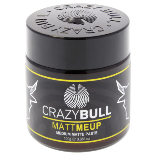 MattMeUp Medium Matte Paste von Crazy Bull Hair für Männer – 3,38 oz Paste
