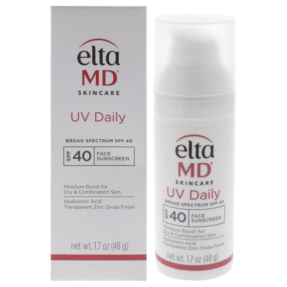 UV Daily Moisturizing Facial Sunscreen SPF 40 by EltaMD for Unisex - 1.7 oz Sunscreen
