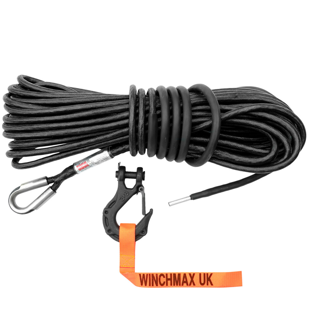Winchmax Armourline Synthetic Rope 15M X 10Mm. Tactical Hook. Hole Fix.