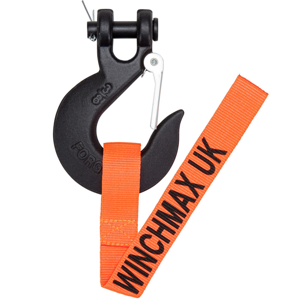 Winchmax 3/8 Inch Clevis Hook. Suitable For Winches Up To 14,000Lb (Black) Black